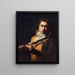 Portrait of Flutist François Devienne - Jacques Louis David — framed artwork on a wall