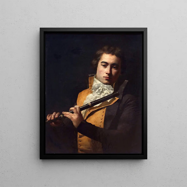 Jacques Louis David - Portrait Of Flutist Franois Devienne.webp