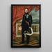 Retrato del político y soldado francés Étienne Maurice Gérard - Jacques Louis David — cuadro enmarcado en la pared