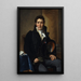 Retrato del conde de Turenne - Jacques Louis David — cuadro enmarcado en la pared