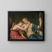 La partida de Telémaco y Eucharis - Jacques Louis David — cuadro enmarcado en la pared