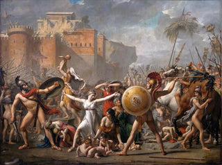 La intervención de las Sabinas - Jacques Louis David — vista de la obra