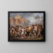 La intervención de las Sabinas - Jacques Louis David — cuadro enmarcado en la pared