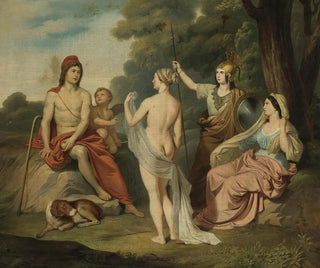 El Juicio de París - Jacques Louis David — vista de la obra
