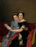 Las hermanas Zénaïde y Charlotte Bonaparte - Jacques Louis David — vista de la obra