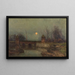 Moonlight Painting - Jacques Rosseels — framed artwork on a wall