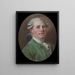 Hombre desconocido - Jacques Thouron — cuadro enmarcado en la pared