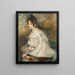 Hija con vestido blanco - Jacques - Émile Blanche — cuadro enmarcado en la pared