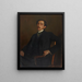 Retrato de Maurice Barrès - Jacques-Émile Blanche — cuadro enmarcado en la pared
