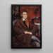 Retrato de René Crevel 1900-1935 escritor - Jacques-Émile Blanche — cuadro enmarcado en la pared