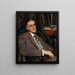Retrato de James Joyce 1882-1941 Autor - Jacques-Émile Blanche — cuadro enmarcado en la pared