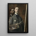 Self-portrait with Raphael by Ochoa - Jacques-Émile Blanche — framed artwork on a wall