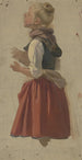 Joven campesina - Jakob Becker — vista de la obra