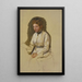 Young girl in a white blouse - Jakob Becker — framed artwork on a wall