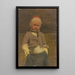 Small Hessian peasant painting - Jakob Becker — framed artwork on a wall