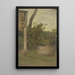 Prairie with small wall - Jakob Becker — framed artwork on a wall