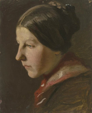 Jakob Becker - Portrtkopf eines Bauernmdchens.webp
