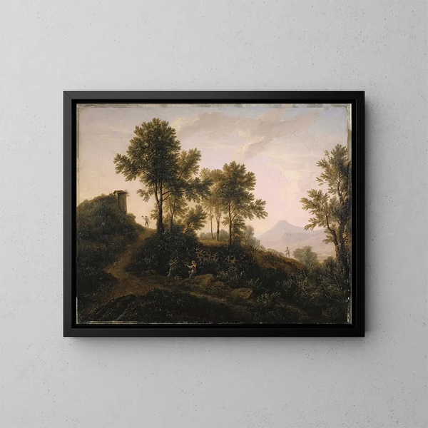 Paisaje italiano - Jakob Christoph Miville — cuadro enmarcado en la pared