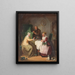 La visita del café - Jakob Emanuel Gaisser — cuadro enmarcado en la pared