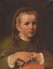 Portrait painting of Agnès, the artist's daughter - Jakob Grünenwald — artwork view