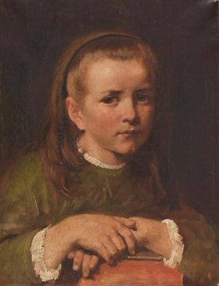 Jakob Grnenwald - Mdchenportrt Agnes die Tochter des Knstler.webp
