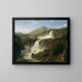 La gran cascada de Tivoli cerca de Roma - Jakob Philipp Hackert — cuadro enmarcado en la pared