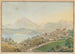 Vue de Sigriswil avec le Niesen et le lac de Thoune - Jakob Samuel Weibel — artwork view
