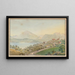 Vue de Sigriswil avec le Niesen et le lac de Thoune - Jakob Samuel Weibel — framed artwork on a wall