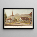 Diesbach cerca de Thoune - Jakob Samuel Weibel — cuadro enmarcado en la pared