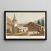 Gsteig cerca de Saanen - Jakob Samuel Weibel — cuadro enmarcado en la pared