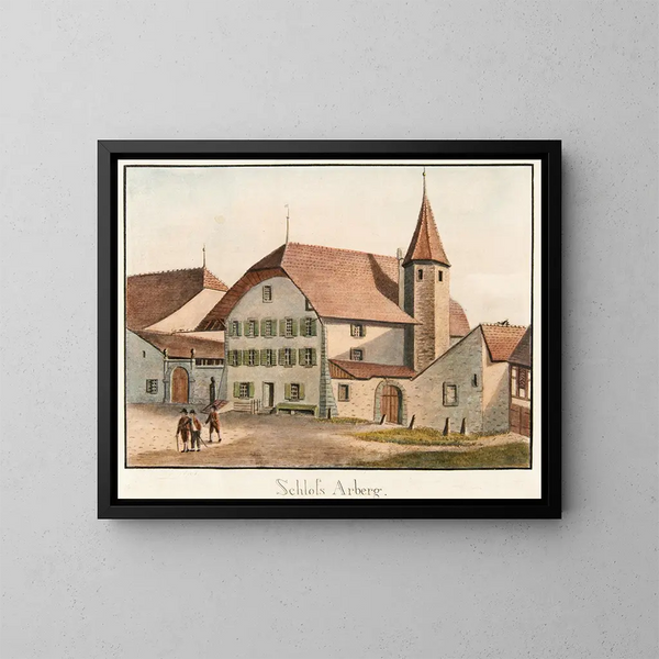 Castillo de Arberg - Jakob Samuel Weibel — cuadro enmarcado en la pared