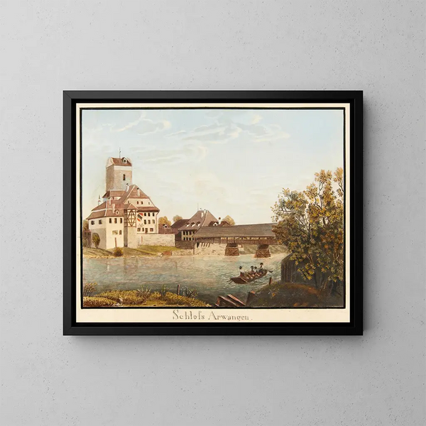 Castillo de Arwangen - Jakob Samuel Weibel — cuadro enmarcado en la pared