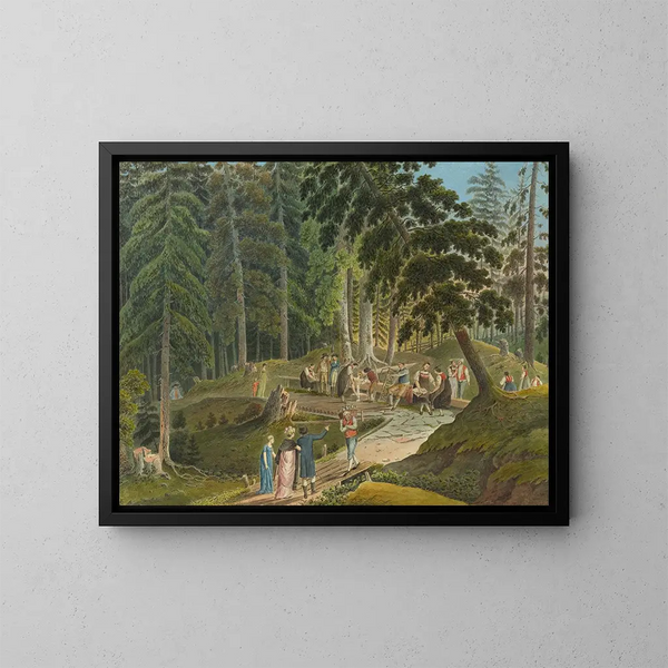 Schwarzbrünneli Gurnigel - Jakob Samuel Weibel — cuadro enmarcado en la pared