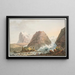 View of the Glaciers of Grindelwald - Jakob Samuel Weibel — framed artwork on a wall