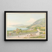 Vue des environs de Montreux et de Clarens - Jakob Samuel Weibel — framed artwork on a wall