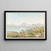 Vue dessinée depuis le Village de Sigriswil au-dessus du Lac de Thoune - Jakob Samuel Weibel — cuadro enmarcado en la pared
