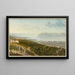 General view of Lake Geneva - Jakob Samuel Weibel — framed artwork on a wall