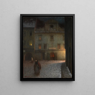 Jakub Schikaneder - Evening Street.webp