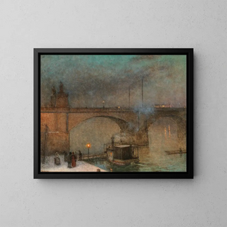 Jakub Schikaneder - Prague a Steamboat on the River Vltava in front of Palacky Bridge.webp
