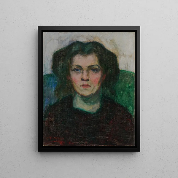 Una mujer - Jalmari Ruokokoski — cuadro enmarcado en la pared