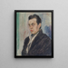 Portrait of a man Yrjö Ramstedt - Jalmari Ruokokoski — framed artwork on a wall