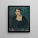 Portrait of Mrs. Rydeng - Jalmari Ruokokoski — framed artwork on a wall