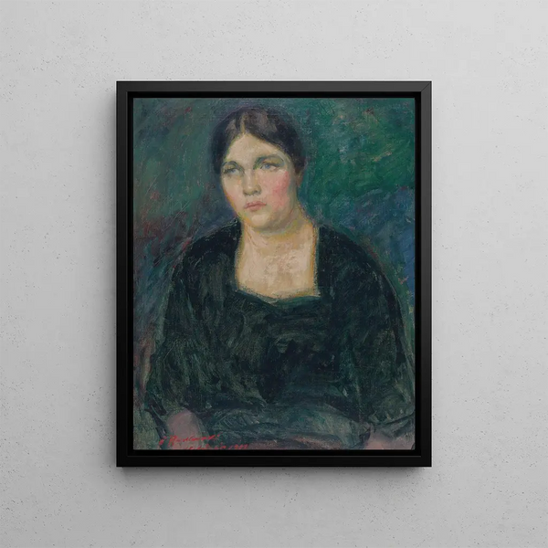 Retrato de la Sra Rydeng - Jalmari Ruokokoski — cuadro enmarcado en la pared