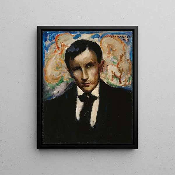Retrato de Tyko Sallinen - Jalmari Ruokokoski — cuadro enmarcado en la pared