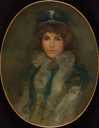 James Abbott McNeill Whistler - Blue and Coral The Little Blue Bonnet.webp