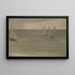 Trouville, gray and green, the silver sea - James Abbott McNeill Whistler — framed artwork on a wall