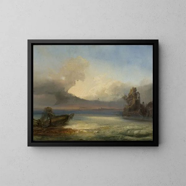 Paisaje marino - James Baker Pyne — cuadro enmarcado en la pared