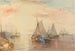 Navíos en tiempo calmado - James Baker Pyne — vista de la obra