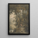 a scene in the woods at Bolton Abbey, Yorkshire - James Bourne — framed artwork on a wall