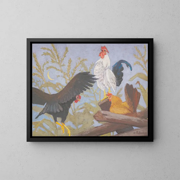 Bird Fantasy - James C. Kulhanek — framed artwork on a wall